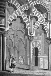 The Mezquita, Cordoba, Spanien, 1849.