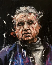 Francis Bacon, ca. 2021 (akryl på lærred)