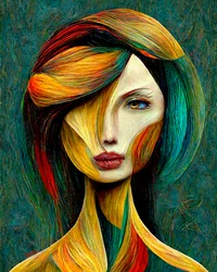Turning Women Into Wood, ca. 2022 (Digital kunst)