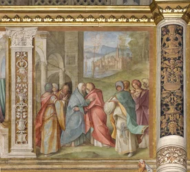 Midterskib, tredje nordlige fag, Visitation, Boccaccio Boccaccino 1516-17