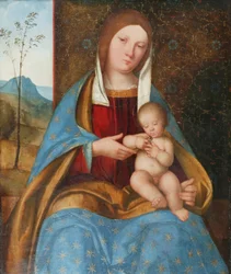 Madonna ja lapsi (öljy paneelissa)