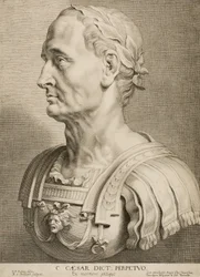 Julius Cæsar, evig diktator, fra tolv berømte græske og romerske mænd, ca. 1633