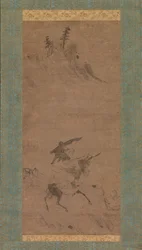 Su Shi Riding a Donkey, begyndelsen af det 15. århundrede.