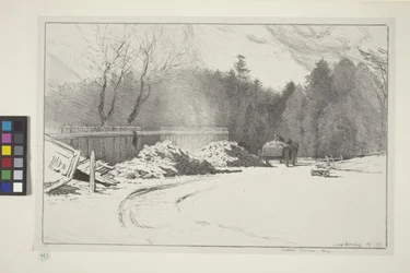 Lime Burning (blæk på papir)