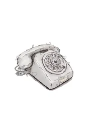 Nostalgisk drejetelefon