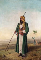 Sir Richard Burton i arabisk kjole, ca. 1853