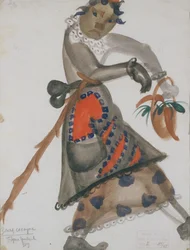Kostumedesign til operaen Snow Maiden af N. Rimsky-Korsakov, 1919