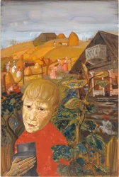 Sergei Yesenin 18951925 som ungdom, ca 1923