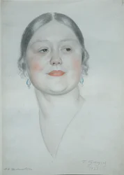 Portræt af Maria Dmitrievna Shostakovich, 1923