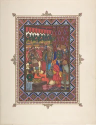 Illustration til eventyret Marya Morevna, ca. 1925