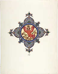 Ildfuglen som Tsarevna - Ildfugl som Tsarevna af Zvorykin, Boris Vasilievich (1872-efter 1935), ca. 1925 - Farvelitografi - Privat samling