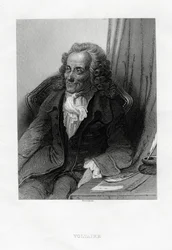 Voltaire, fransk oplysningsforfatter, essayist, deist og filosof, 1884