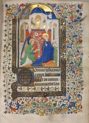 Timebog Brug af Paris: Bebudelse, ca. 1420.