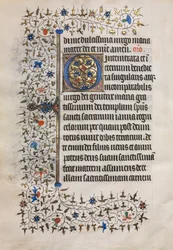 Timebog Brug af Paris: Dekoreret initial, ca. 1420.