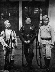 Typer af uniformer fra den 44. Gurkhas, 1896