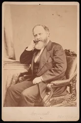 Portræt af John Angel James Creswell 1828-1891, før 1891.