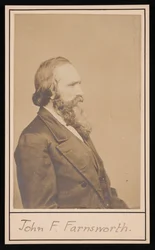 Portræt af John Franklin Farnsworth 1820-1897, før 1897.
