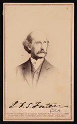 Portræt af LaFayette Sabine Foster 1806-1880, før 1869.