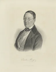 Portræt af pianisten og komponisten Charles Mayer 1799-1862, ca 1854.