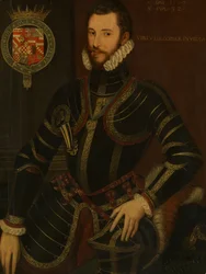 Portræt af Walter Devereux 1539-1576, første jarl af Essex, dateret 1572.