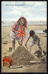 Storbritannien: Et patriotisk postkort produceret af Valentine