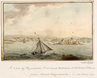 En række skitser, udsigter i Storbritannien, kontinentet og Amerika 1772-1778 (akvarel)
