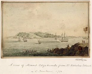En række skitser, udsigter i Storbritannien, kontinentet og Amerika 1772-1778 (akvarel)