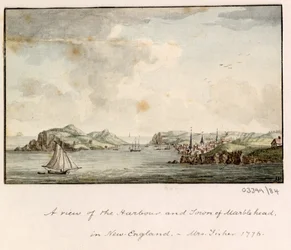 En række skitser, udsigt i Storbritannien, kontinentet og Amerika 1772-1778 (akvarel)