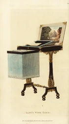 Elegant damearbejdsbord, Regency-æra