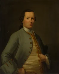 Halv-længde portræt af James Duff fra Banff (olie på lærred)