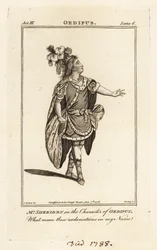 Mr. Thomas Sheridan i karakteren af Oedipus i John Drydens Ødipus, Covent Garden Theatre