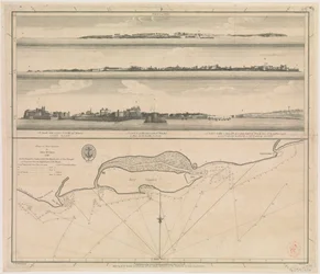 Plan over øen Diu af John McCluer 1788