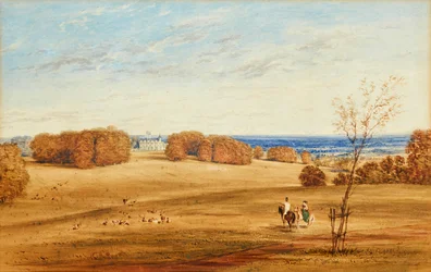 Prospect of Horsley Towers, Surrey (pen og blæk og akvarel)