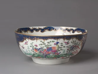 Punch Bowl, Worcester Porcelænsfabrik, ca. 1770