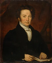 Pastor Evan Evans (olie på lærred)