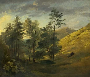 Udsigt nær Keswick; Aften