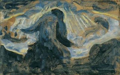 At blive og gå bort, ca. 1920 (olie på karton)