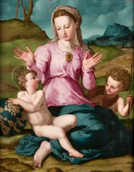 Madonna og barnet med Johannes Døberen