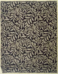 Frugter og blade, lavet af Warner & Ramin, ca. 1875 (vævet silkevæv)