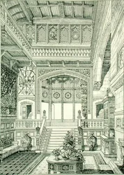 Hall og trappe, fra 