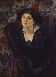 Pauline, kunstnerens kone (olie på lærred)