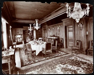 Spisestuen på Hotel Knickerbocker, 1906 (sølvgelatineprint)