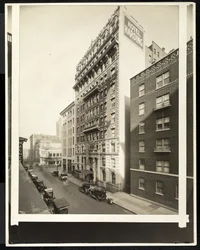 Hotel Harding på 55th Street og Broadway, New York, 1921 (sølv gelatinetryk)