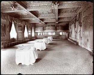 Receptionslokalet på Hotel Delmonico, 1902 (sølv gelatinetryk)