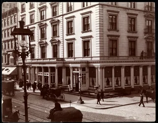 James Hotel, det nordøstlige hjørne af Broadway og 26th eller 27th Street, New York, 1896 (sølvgelatineprint)