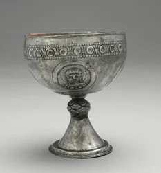Kalk fra Beth Misona Treasure, Konstantinopel eller Syrien, ca. 500-700 (sølv)