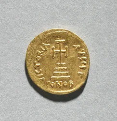 Solidus med Heraclius og hans søn Heraclius Constantine