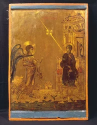 Bebudelsen (tempera på panel)