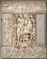 Den triumferende kejser, kendt som Barberini-elfenbenet, 500-550 e.Kr.