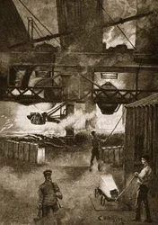 Bessemer-processen, illustration fra 